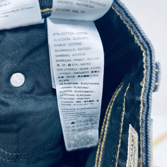 Levi’s Jeans Size 28x32 Women’s noughties Bootcut Distress A Low Rise Blue New - Picture 14 of 16